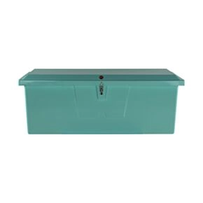 Taylor Made Stow N’ Go Deep Fiberglass Dock Box, Medium (27&quot;H X 72&quot;W X 26&quot;D), Seafoam Green #83554SF