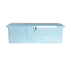 Taylor Made Stow N’ Go Standard Fiberglass Dock Box, Medium (24&quot;H X 72&quot;W X 23&quot;D), Ice Blue #83552IB