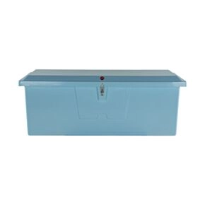 Taylor Made Stow N’ Go Deep Fiberglass Dock Box, Medium (27&quot;H X 72&quot;W X 26&quot;D), Ice Blue #83554IB