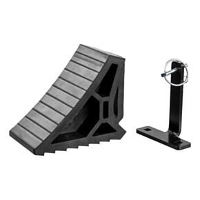 CURT HD Wheel Chock with Mounting Bracket #22803