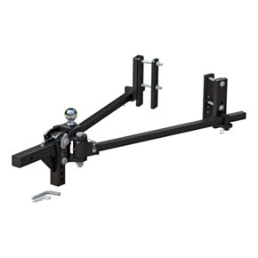 CURT TruTrack 2P Trunnion Weight Distribution Hitch with 2x Sway Control, 8-12K #17355