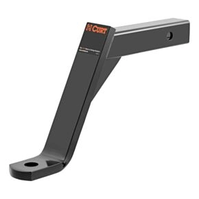 CURT Class 3 Trailer Hitch Ball Mount, Imported Fits 2-Inch Receiver, 5,000 lbs, 1-Inch Hole, 10-Inch Drop #45892