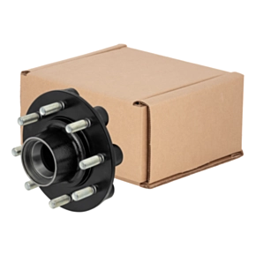 Lippert Standard Threaded Idler Hub Assembly with Races &amp; Wheel Studs - 8,000-lb. Axles, 8 on 6-1/2&quot; Bolt Pattern, 5/8&quot; Stud Size #2024029118