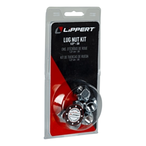 Lippert Trailer Axle 60° Cone Wheel Lug Nut - 1/2&quot;-20 Thread Size (6-Pack) #2024039632