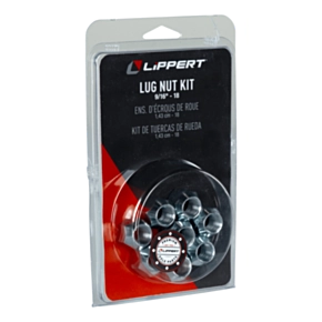 Lippert Trailer Axle 60° Cone Wheel Lug Nut - 9/16&quot;-18 Thread Size (8-Pack) #2024039633