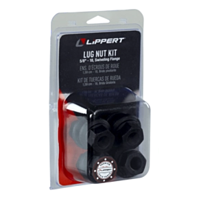 Lippert Trailer Axle Swiveling Flange Lug Nut - 5/8&quot;-18 Thread Size (8-Pack) #2024039635