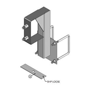 Spare Tire Carrier; 12&quot; Bumper Mount