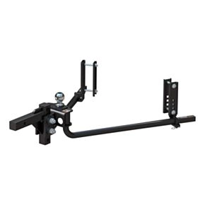 CURT TruTrack 2P Round Bar Weight Distribution Hitch with 2x Sway Control, 5-8K #17599