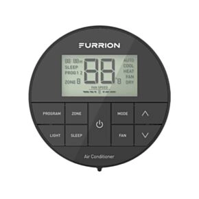 Furrion Chill&reg; Multi-Zone Wall Thermostat - Black, 3 Fan Speeds (R32) #FACW12ESZA2-BL-AM