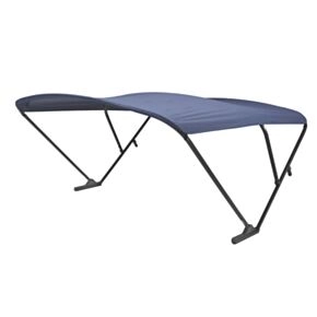 SureShade Pontoon Power Bimini Top - Black Anodized Frame, Navy Fabric #2024050707