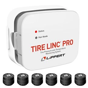 Lippert Tire Linc® PRO RV Tire Pressure &amp; Temperature Monitoring System (TPMS) - 6-Tire Sensor Kit #2024115891