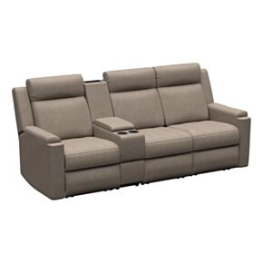 Thomas Payne® Signature Heritage Series RV Theater Seating Sofa Recliner Set with 10&quot; Center Console, Driftwood #2024117111