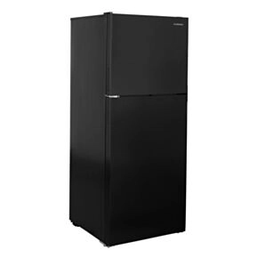 Furrion RV Refrigerator - 12V, 10.6 cu. ft., Black Glass Finish, Left Hinge #FCR11DCGTA-BG-LHH-B