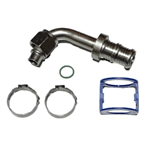 Fitting, Clip-Lok, 90 Deg, 5/8 F.O. x #16 Hose #313703