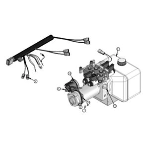 Hydraulic Power Unit; Leveling Only; 1 Gallon