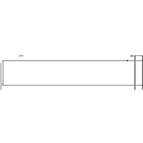 Solera Pin 0.370&quot; x 2.135&quot;, Dacromet Finish #431579