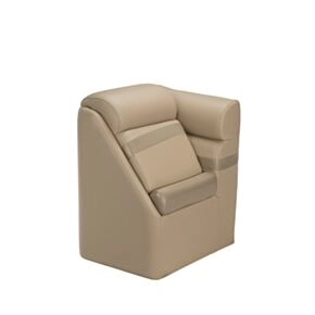 Taylor Made 20&quot; Right Arm Pontoon Chaise with Privacy Station - Beige #6787872