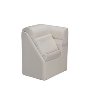 Taylor Made 20&quot; Right Arm Pontoon Chaise with Privacy Station - White #6787873