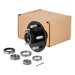 Lippert Idler Hub with Bearing Kit (Not Installed) - 3,500-lb. Axles, 5 on 4-1/2&quot; Bolt Pattern, 1/2&quot; Stud Size #814208