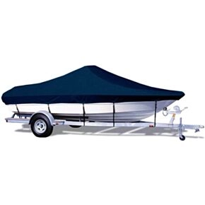 Taylor Made Trailerite Semi-Custom Boat Cover for Bay Style V-Hull Center Console Boats with Outboard Motor - Includes Motor Hood