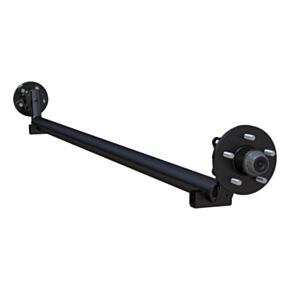 Lippert 3,500-lb. Spring Idler Trailer Axle - Drop Spindle, No Brakes, 85/70, 5-Lug