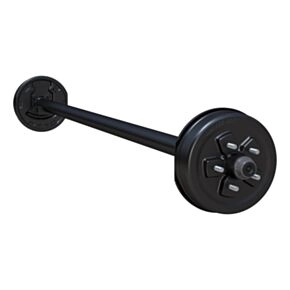 Lippert 3,500-lb. Spring Trailer Axle - Straight Spindle, Electric Brakes, 85/70, 5-Lug