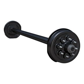 Lippert 7,000-lb. Spring Trailer Axle - Straight Spindle, Electric Brakes, 89/74, 8-Lug