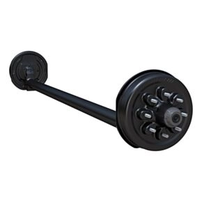 Lippert 7,000-lb. Spring Trailer Axle - Drop Spindle, Electric Brakes, 95/77, 8-Lug