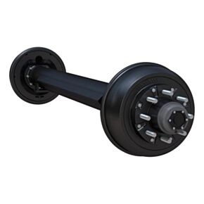 Lippert 10,000-lb. Spring Trailer Axle - Straight Spindle, Electric Brakes, 74/46, 8-Lug