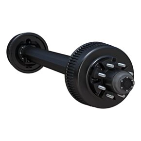 Lippert 12,000-lb. Spring Trailer Axle - Straight Spindle, Electric Brakes, 74/46, 8-Lug