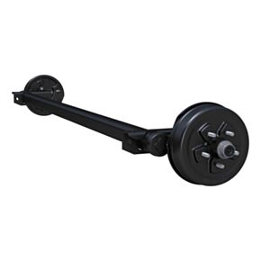 Rockwell American 3,500 Lb Utility Trailer Drop Axle – 85" Hub Face, 5 On 4.5" Bolt Pattern