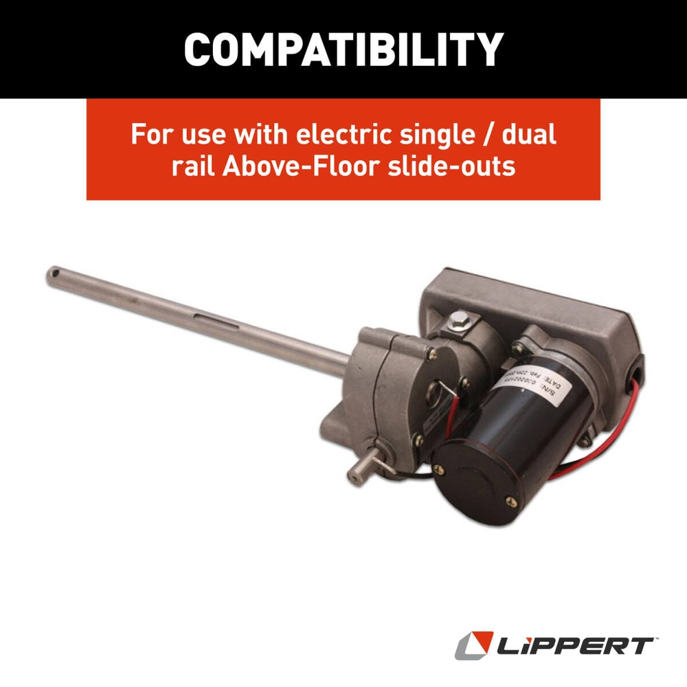 スライドキャンバー Lippert Replacement Above-Floor Slide-Out 18:1 Venture Motor