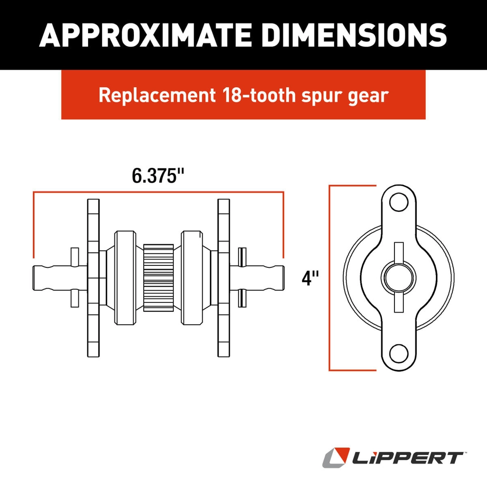 Lippert Replacement 2.5 x 2.5 Heavy-Duty RV Through-Frame Slide