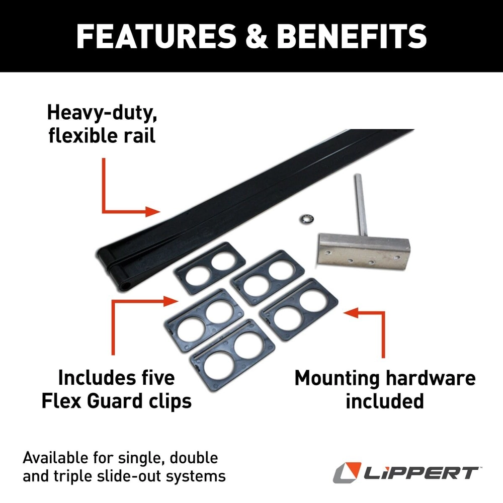 Lippert RV Slide-Out Flex Guard Double Kit with Hardware #1346281