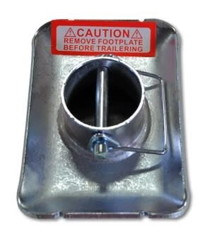 Travel Trailer Power Tongue Jack Replacement Foot Pad and Hardware