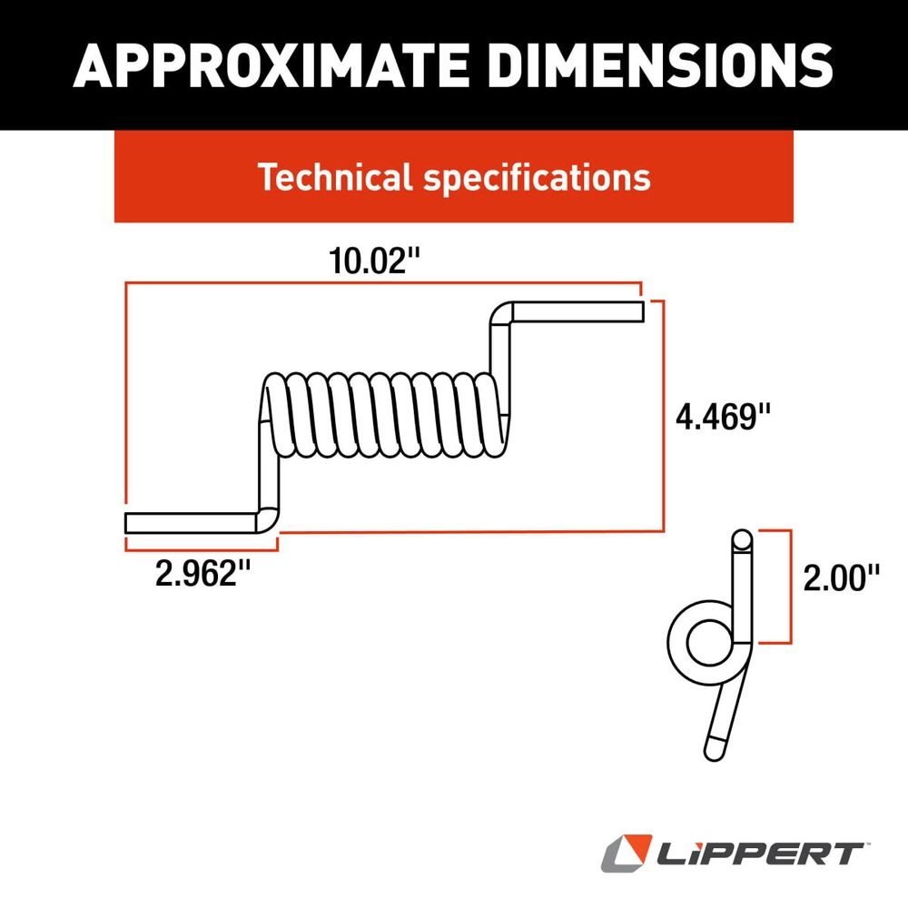Ramp Door Spring - Medium Duty | Lippert