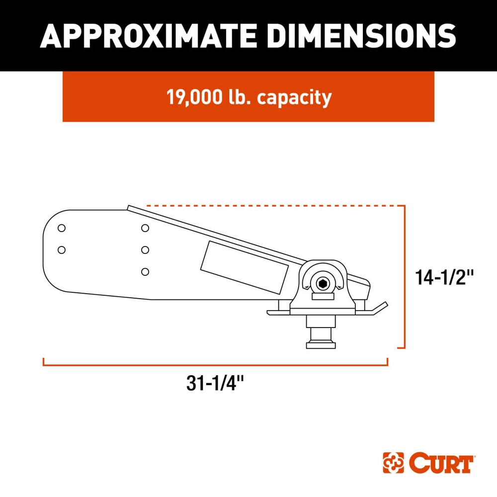 Shop CURT M19 Rota-Flex™ Pin Box - 19,000 lbs | Lippert