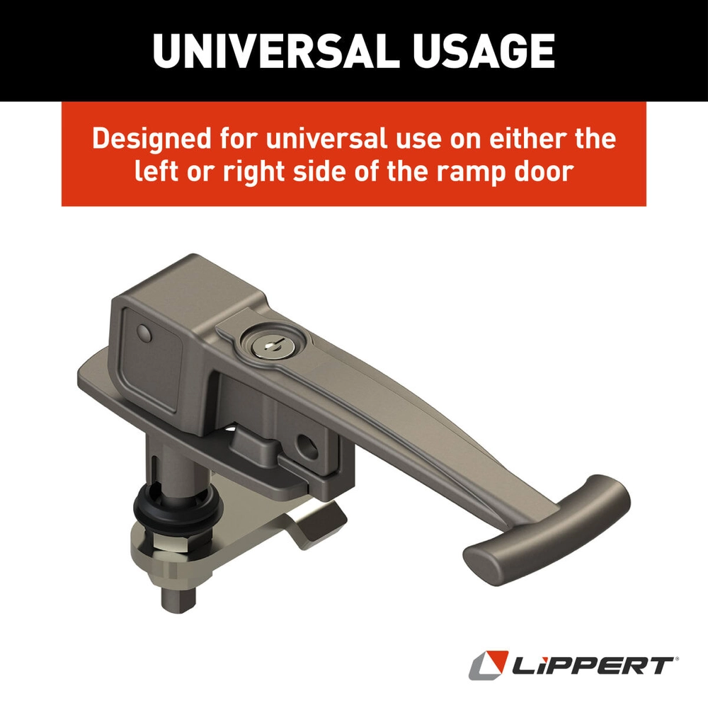 Lippert Compression Latch with Key Locking Plug - Silver #180753