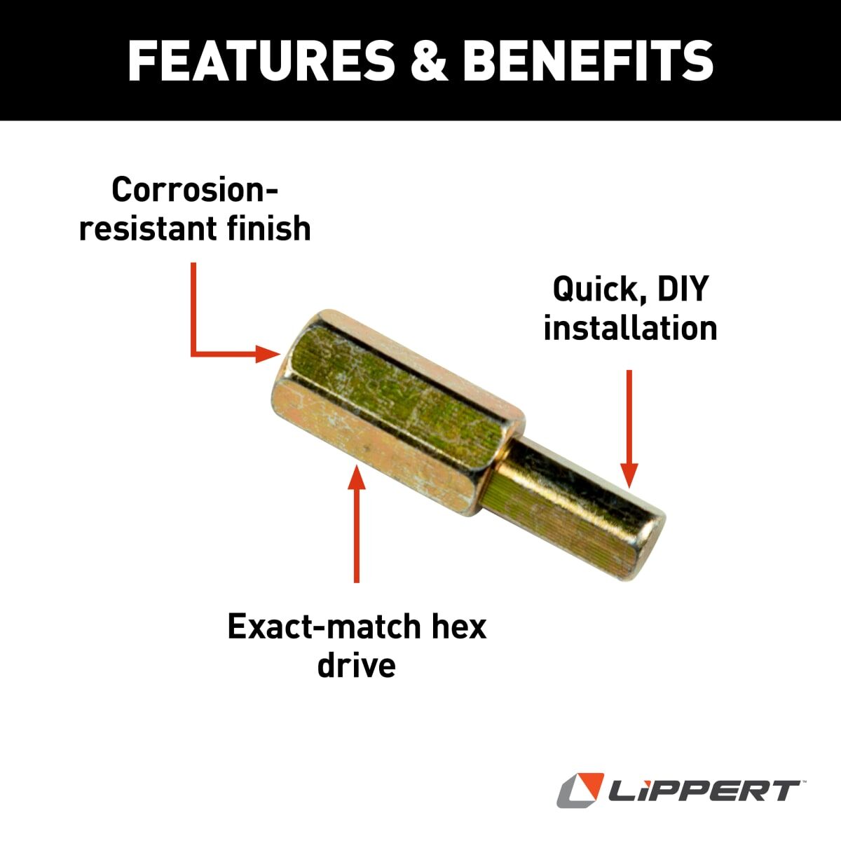 HappiJac Hex Drive for HappiJac Camper Jacks #HEX | Lippert