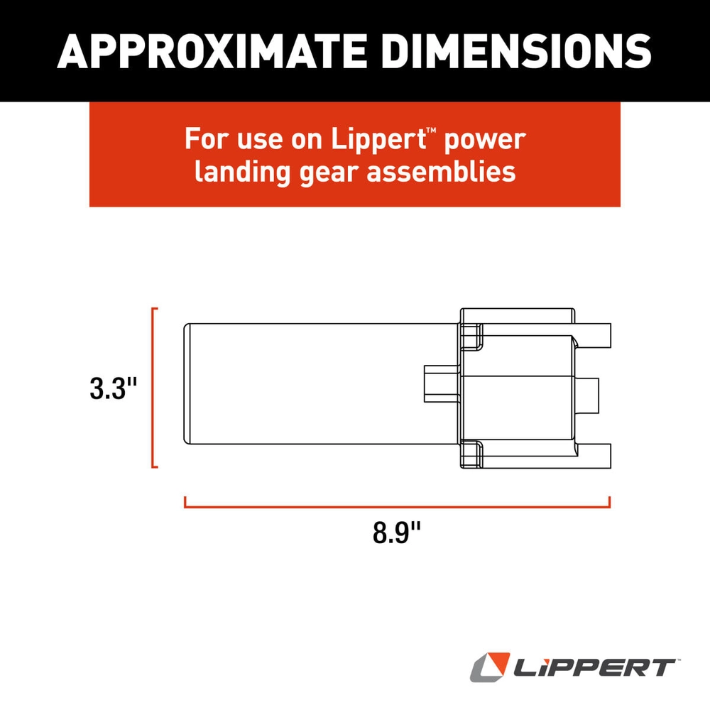 【LOST D 2.0 5.10】 Lippert Replacement Tuson Heavy-Duty Electric RV Landing Gear