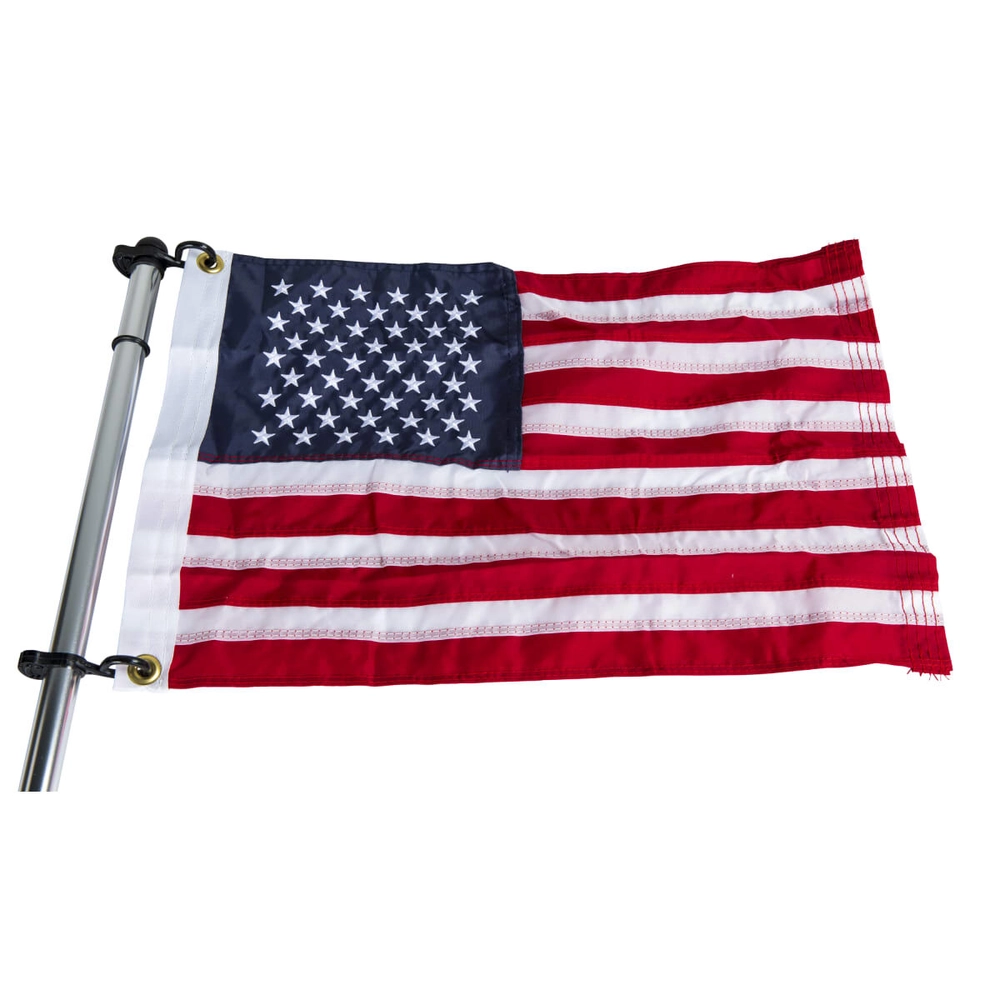 Taylor Made Pontoon Flag Pole Socket with Flag, 30