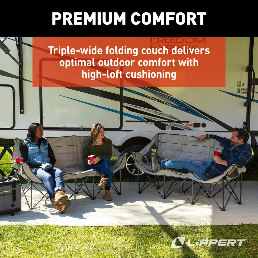 Shop Lippert Campfire Folding Couch - Sand | Lippert