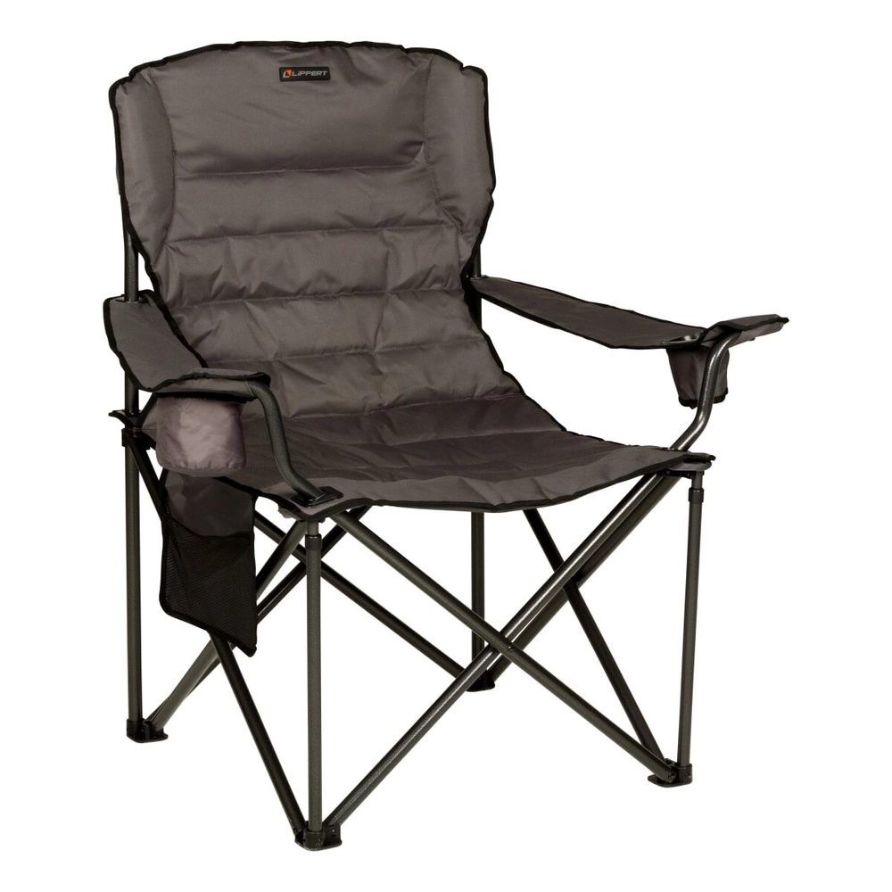 Lippert Campfire Deluxe Folding Chair - Dark Grey #2022114828