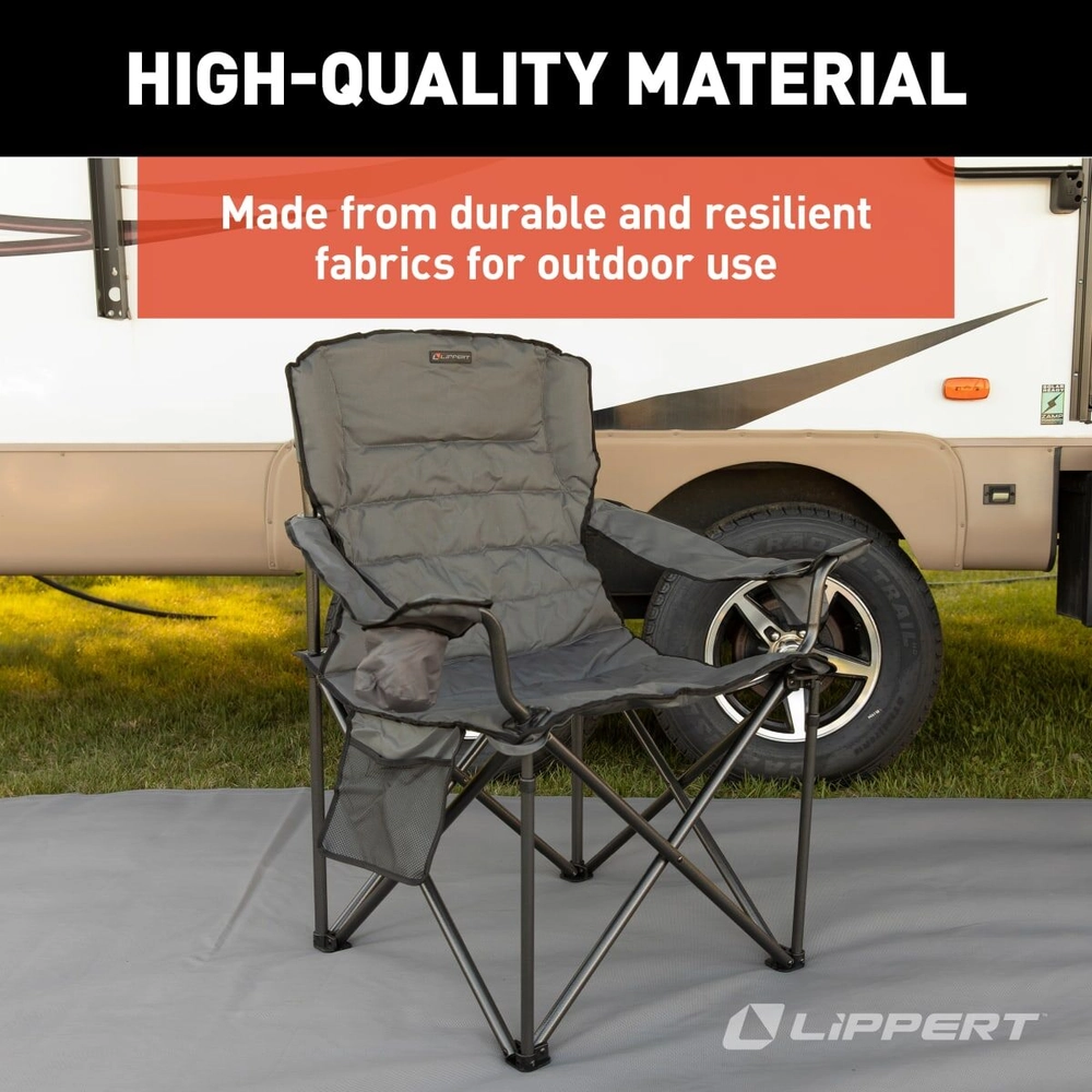 stinaレオタード type H Rebel Tulip gray M Lippert Campfire Deluxe Folding Chair - Dark Grey #2022114828