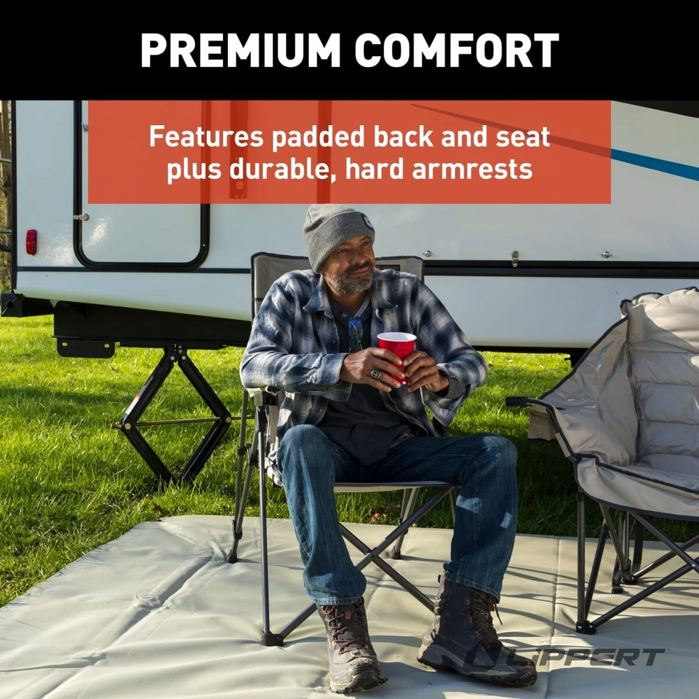 Shop Lippert Sun Soaker™ Reclining Camping Chair - Sand | Lippert