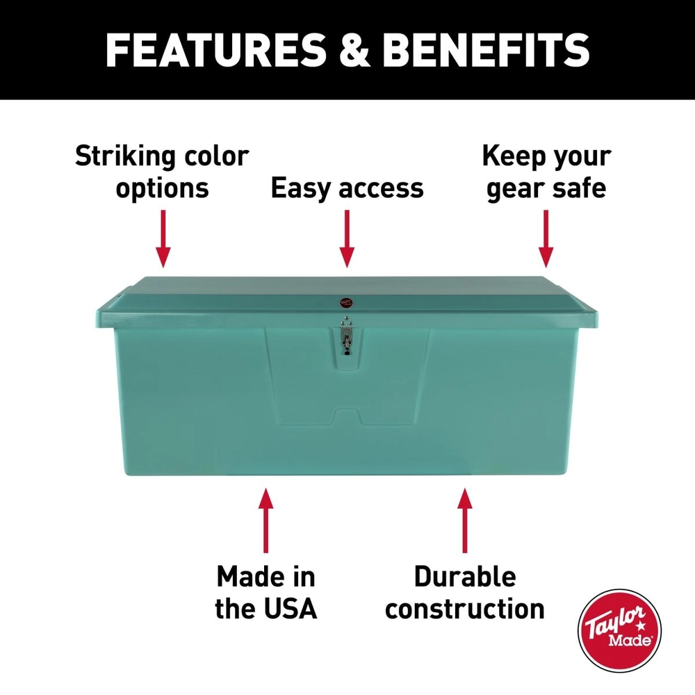 Taylor Made Stow N' Go Deep Fiberglass Dock Box, Medium (27