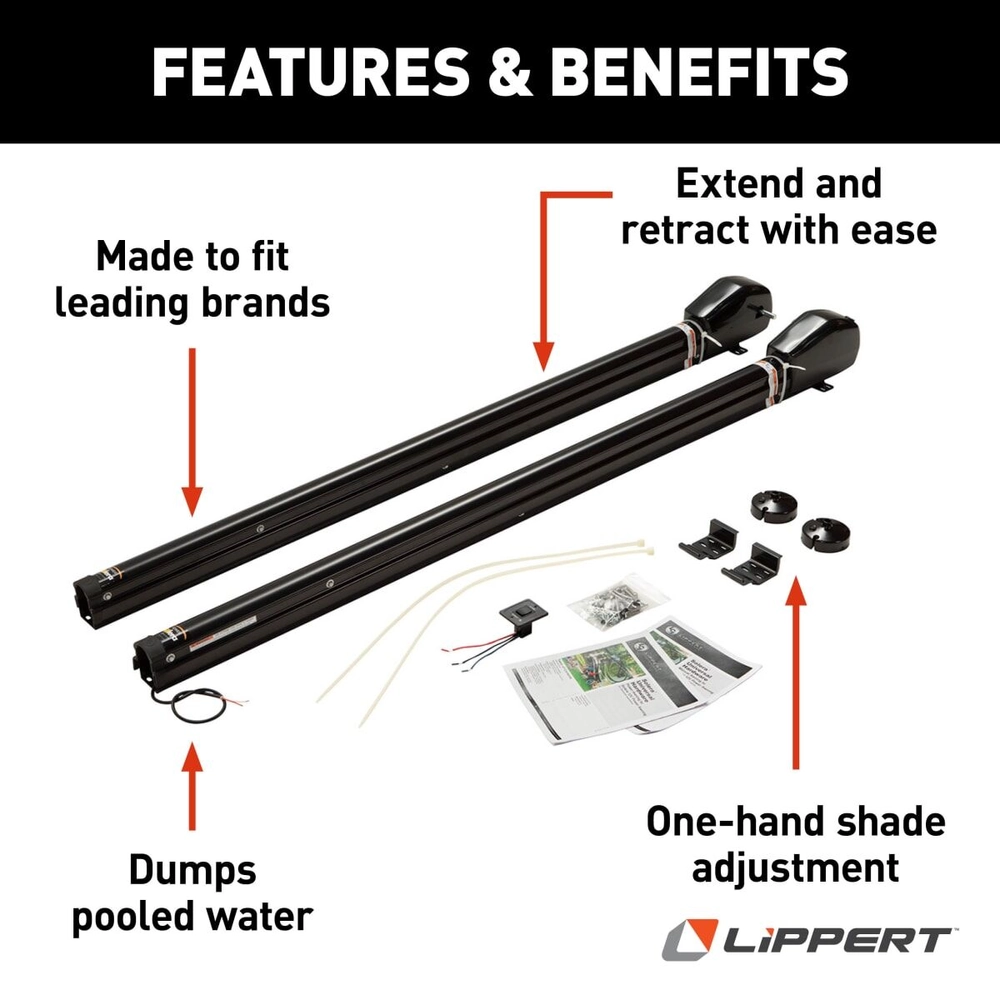Solera® 3000 Series Universal RV Awning Arms & Hardware Kit