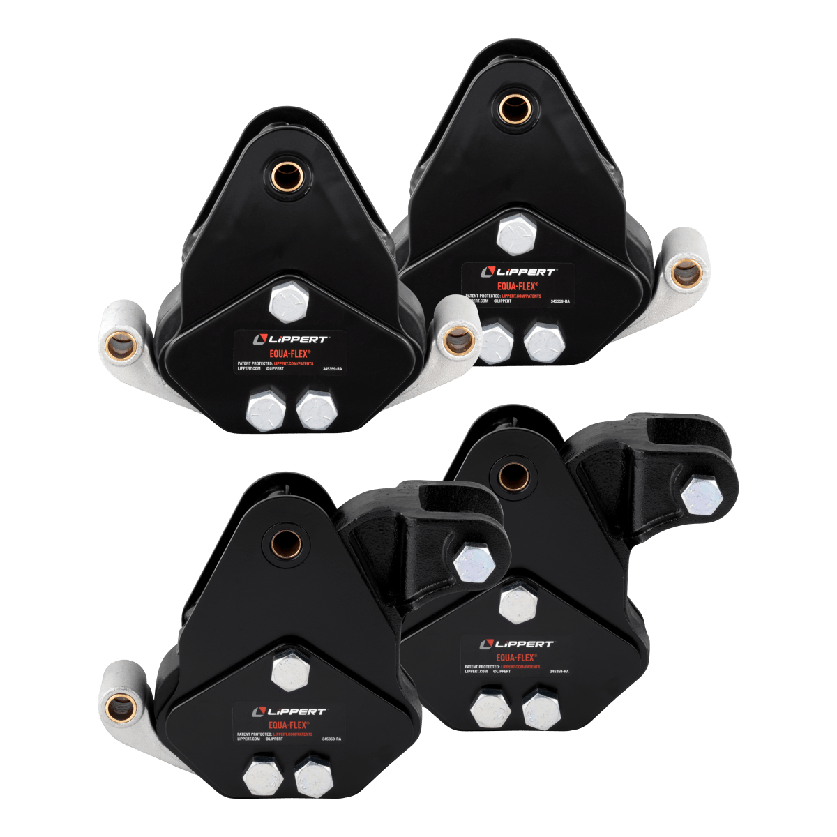 equal Lippert Equa-Flex® Rubberized Equalizer Short Triple Axle Kit for