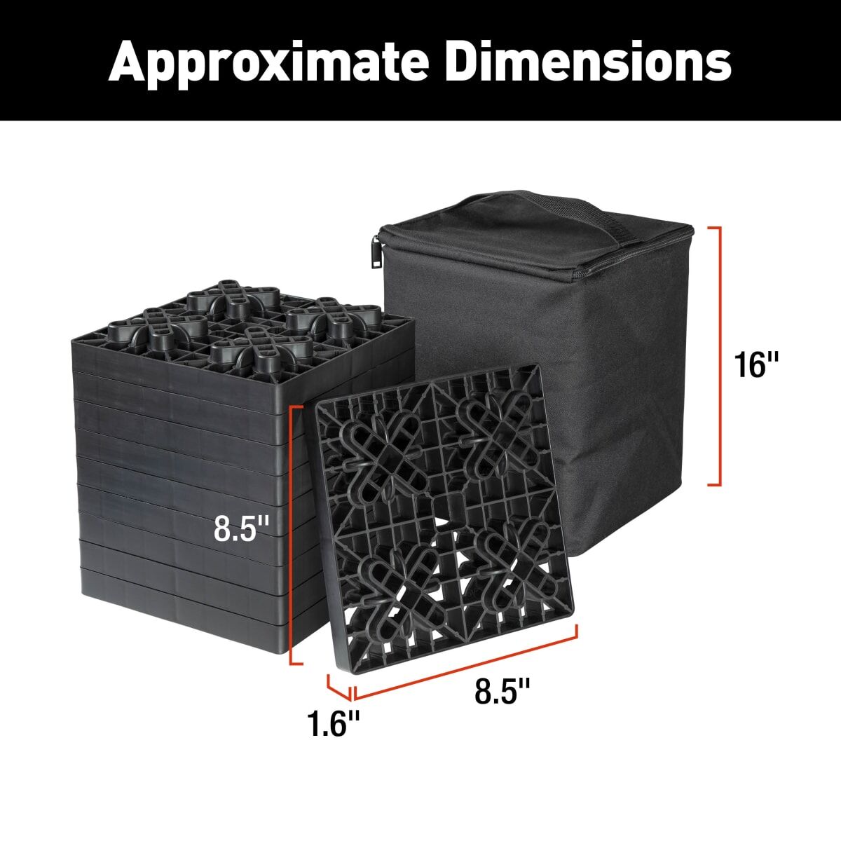 Lippert Stacking Leveling Blocks - 10-Pack #2024121204 | Lippert