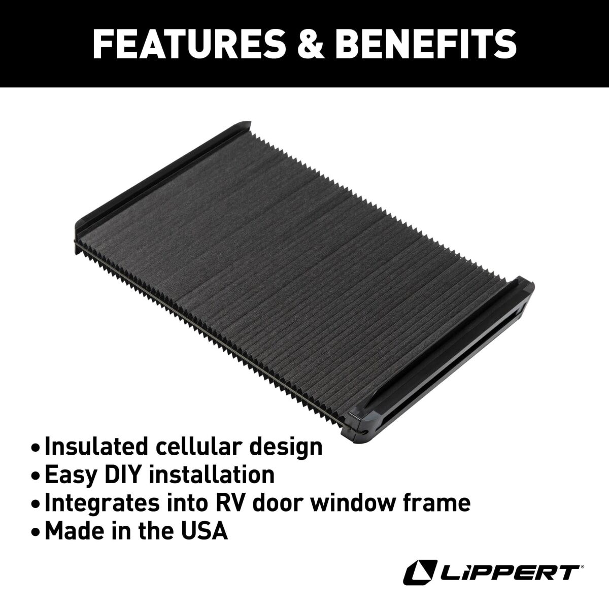 Lippert Thin Shade™ EcoCell™ RV Window Shade for Prepped Lippert